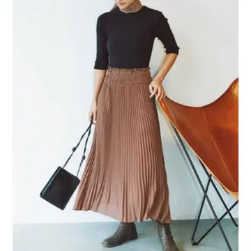 snidel 플리츠 도킹 원피스