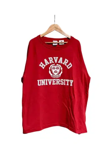 Champion 칼리지 로고 긴팔 T셔츠 USA제 레드 하버드