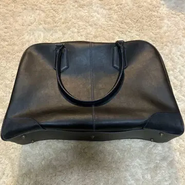 블랙 가죽 비즈니스 백