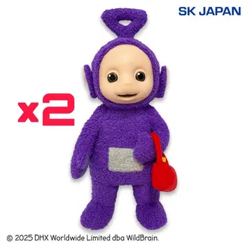 텔레토비즈 보라색 봉제 인형 2체 세트