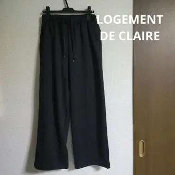 LOGEMENT DE CLAIRE 속기모 세미 와이드 맨투맨 팬츠