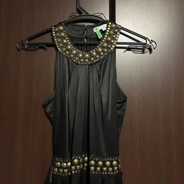 PAUL&JOE 블랙 슬리브리스 무릎 기장 원피스