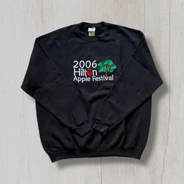 00s XL Lee 맨투맨 자수 헤비웨이트 블랙