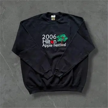 00s XL Lee 맨투맨 자수 헤비웨이트 블랙