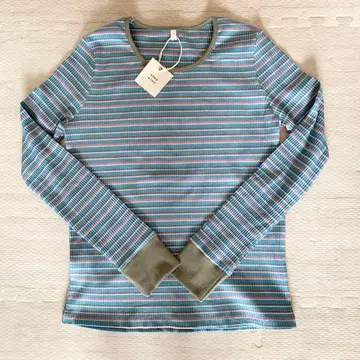 한국 아동복 kokokids 여성용 긴팔 티셔츠 보더 블루