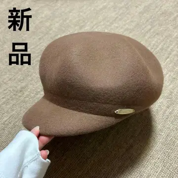 [ 새상품 ] 브라운 울 헌팅 캡