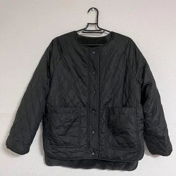 사만사 모스모스 블루 노카라 리버서블 자켓 블랙