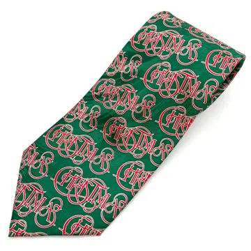 키이스 다니엘 넥타이 크리스마스 구제 의류 올 패턴 디자인 그린
