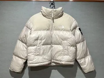 [한국 한정판] THE NORTH FACE 화이트 눕시 다운 자켓 S