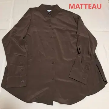 새상품 [ MATTEAU ] LONG SLEEVE SILK SHIRT