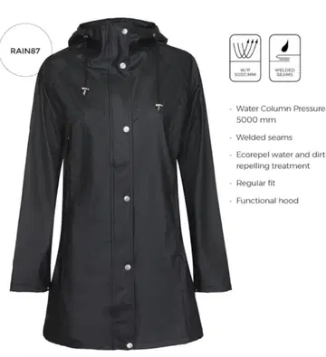 미사용 Ilse Jacobsen RAIN87 레인코트 34