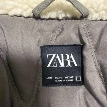 ZARA 쉘파 카라 부착 점퍼 M 사이즈