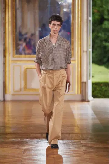 AURALEE 25ss AIRY LIGHT COTTON CHECK