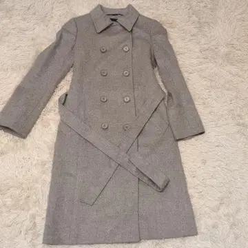 ICB 캐시미어 100% 그레이 코트