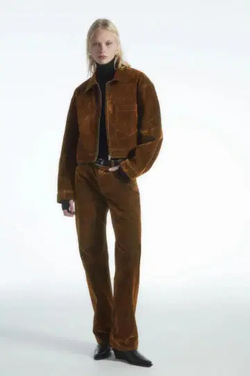 COS FLOCKED-DENIM SET UP