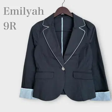 테일러드 자켓 소매 스트라이프 블랙 M 포마루 화이트조라