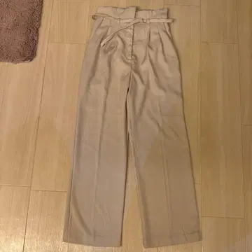 와이드 팬츠 허리 벨트 포함