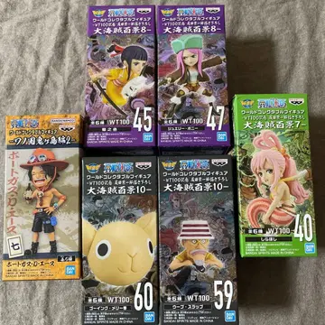 미개봉 새상품 원피스 월드 컬렉터블 피규어 6개 세트