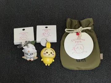 미사용 새상품 [치이카와 파크 공식] 아노코 & 파자마 토끼 키링 세트