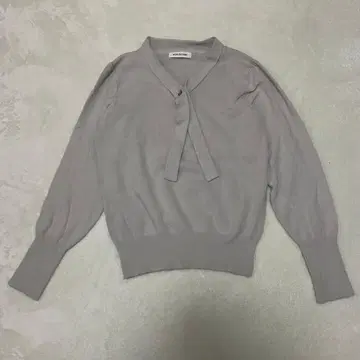 NATURAL BEAUTY BASIC 니트 라이트 그레이 노카라