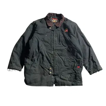 90s TOUGH DUCK 블랙 덕 초어 코트 옷깃 코듀로이 빅 사이즈