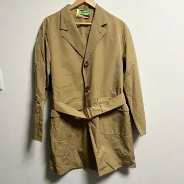 DESIGNWORKS 디자인웍스 트렌치코트 카멜 베이지