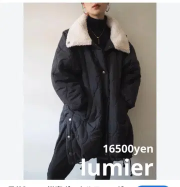 lumier 미니 다운 2WAY 옷깃 보아 안감 퀼팅 코트