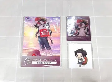 사에키 잇테츠 바닷가 휴게소 복권 아크릴 스탠드 클리어 카드 스티커