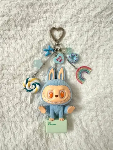 pop mart labubu lazy yoga 피규어 키링