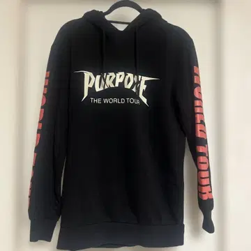 H&M 저스틴 비버 PURPOSE THE WORLD TOUR 후드티