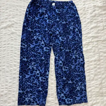 COVINGTON 파자마 팬츠 플리스지 레오파드 무늬