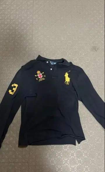 POLO 셔츠 빅 보니 구제 의류 짧은 기장