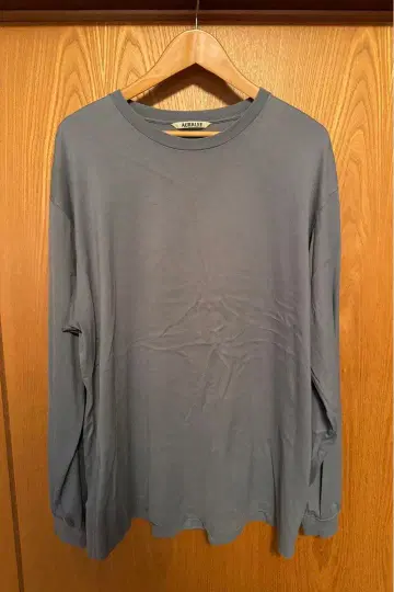 AURALEE LUSTER PLAITING LONG SLEEVE TEE