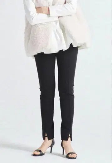 yori 요리 포근한 프론트 슬릿 레깅스 팬츠 레깅스 팬츠