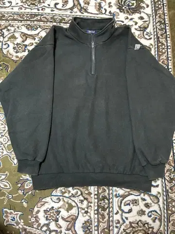 Nautica 다크 그레이 하프 지퍼