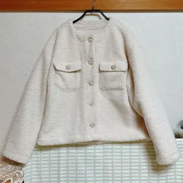 여성용 자켓 화이트