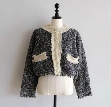 searoomlynn shine tweed knit 자켓