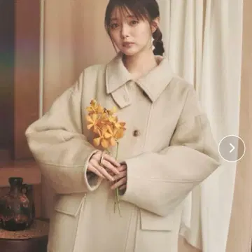 moi tytto 모이테 스탠드 카라 롱 코트 M 내추럴