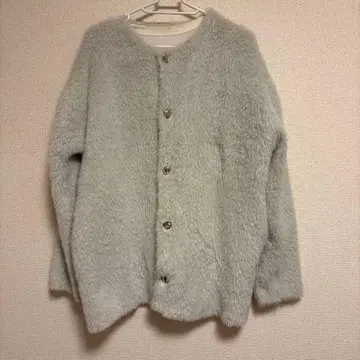 라이트 그레이 플리스 자켓