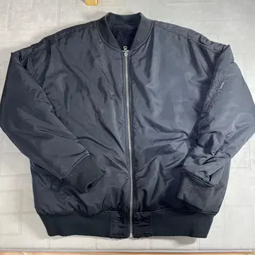 블랙 봄버 자켓 집업