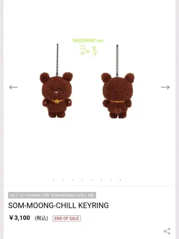 NCT127 이리치리 SOM-MOONG-CHILL 키링 해찬