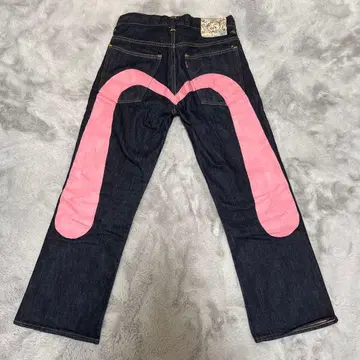 EVISU 청바지 다이코쿠 핑크 빅카모메