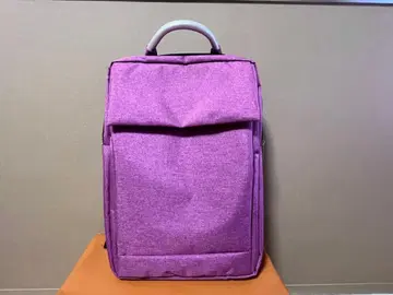 퍼플 더블 지퍼 백팩