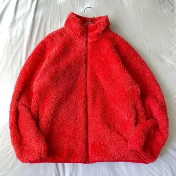 [ 유니클로 ] 페어리 플리스 풀집 자켓 긴팔 포켓 있음 M