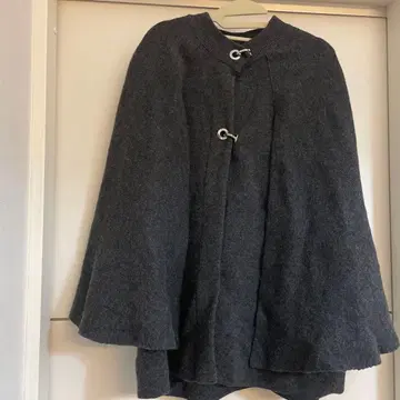 ZARA 그레이 케이프 코트
