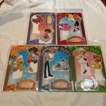 [ 미개봉 새상품 ] MEGA 아크릴 스탠드 디지몬 5장 세트