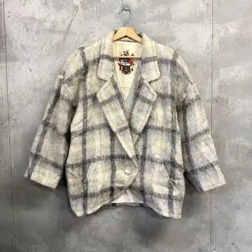 90s AQUASQUTUM 모헤어 혼방 자켓 샤기 아쿠아 스큐텀