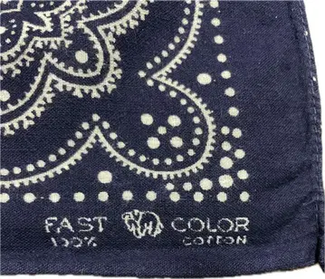 반다나 50년대 빈티지 네이비 엘리펀트 브랜드 코끼리 트렁크 다운