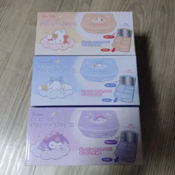 산리오 서랍 포함 쥬얼리 박스 헬로키티 쿠로미 시나몬 롤