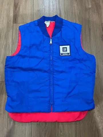 80s 충전솜 베스트 레이싱 자켓 GM USA
